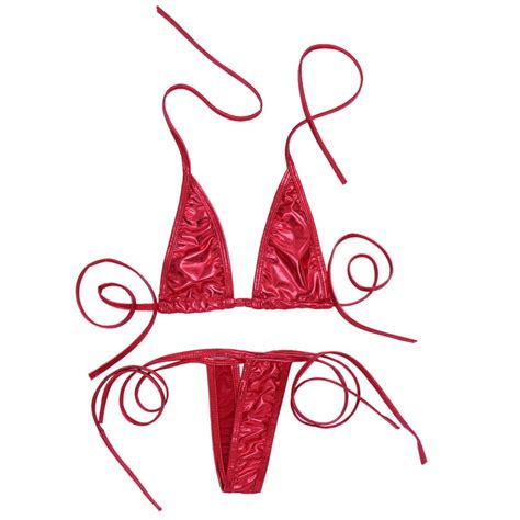 Sexy Donne Reggiseno G String Tanga Set Costumi Da Bagno Da Bagno Swim Suit Mini Micro Bikini EBay