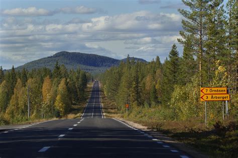 The Fjällvägen Road In Hälsingland And Härjedalen