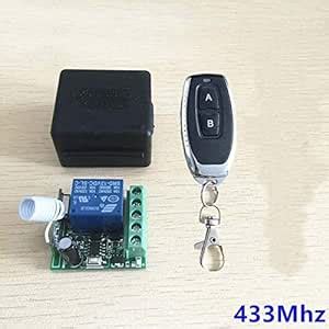 Calvas Pcs Mhz Universal Wireless Remote Control Switch Dc V Ch