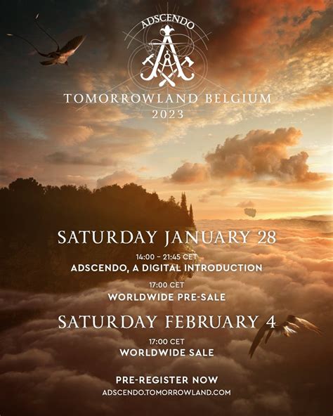 Tomorrowland On Twitter Pre Register Now And Receive Access To The