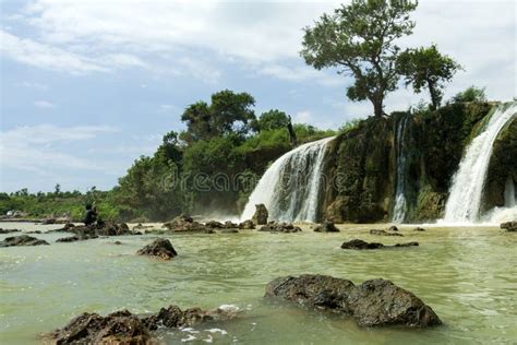 Toroan Waterfall in Sampang, Madura Island Stock Image - Image of fresh ...