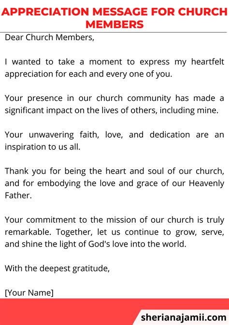 Heartfelt Appreciation Messages For Church Members [2025] Sheria Na Jamii