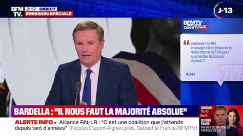 C est une période d essai de trois ans estime Nicolas Dupont Aignan