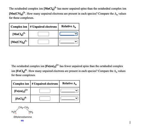 Solved The Octahedral Complex Ion Mnc Has More Unpaired Chegg