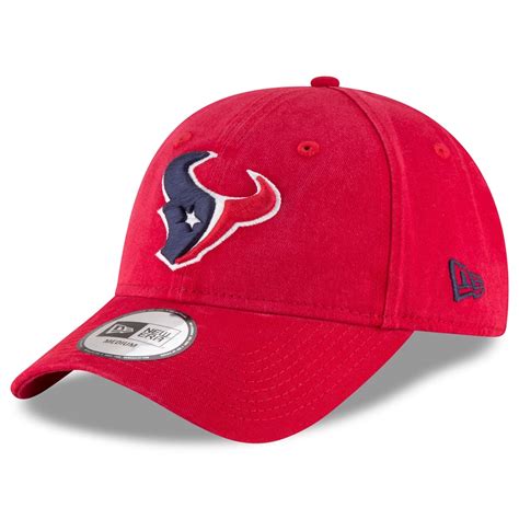 Men's New Era Red Houston Texans NE Core Fit 49FORTY Fitted Hat