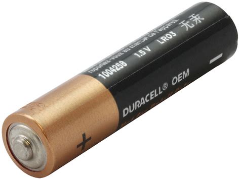 Duracell MN2400 AAA LR03 1.5V Alkaline Button Top Battery - Made in USA ...