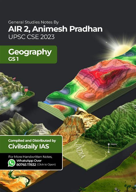 Animesh Pradhan Air 2 Upsc Cse 2023 Geography Handwritten Notes