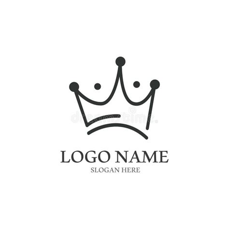 Crown Logo Template Vector Icon Stock Vector Illustration Of Baroque