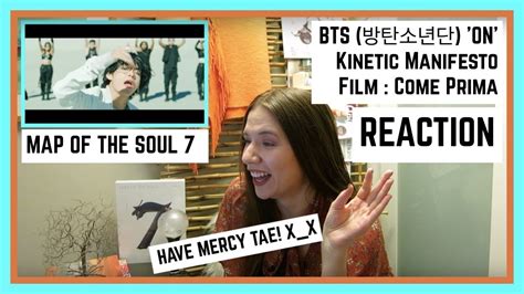 Bts 방탄소년단 On Kinetic Manifesto Film Come Prima Reaction Youtube