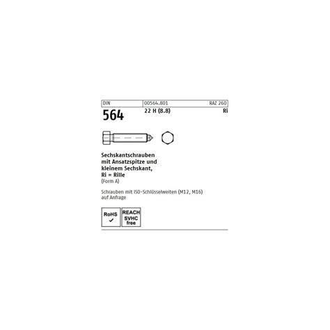 DIN 564 6KT-Schrauben Stahl 8.8, € 4,79