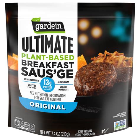 Save On Gardein Plant Based Vegan Original Breakfast Sausge Patties