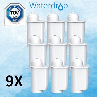 9X Waterdrop Ersatzfilter für Wasserfilter Siemens EQ6 TZ70003 brita