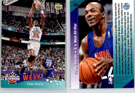 Clyde Drexler Upper Deck All Star Trail Blazers Hof Ebay