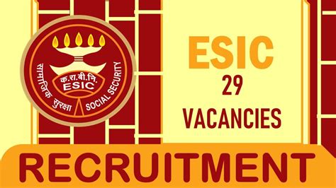 ESIC Recruitment 2023 Notification Out For 25 Vacancies Check Post