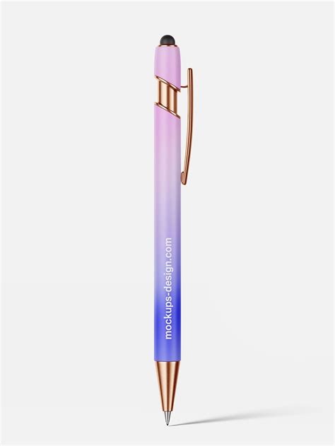 Free Ballpoint Pen With Stylus Mockup Psd Psfreebies