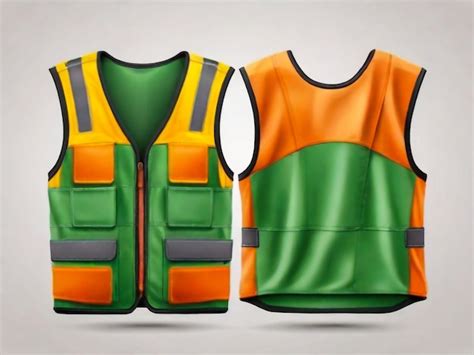 Premium Photo Safety Vest Jacket Isolated Security Traffic And Worker