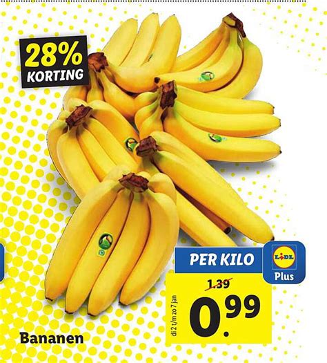 Bananen 28 Korting Aanbieding Bij Lidl 1Folders Nl