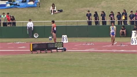 平成30年度福井県高等学校春季総合体育大会陸上競技会 男子200m準決勝3組 Youtube