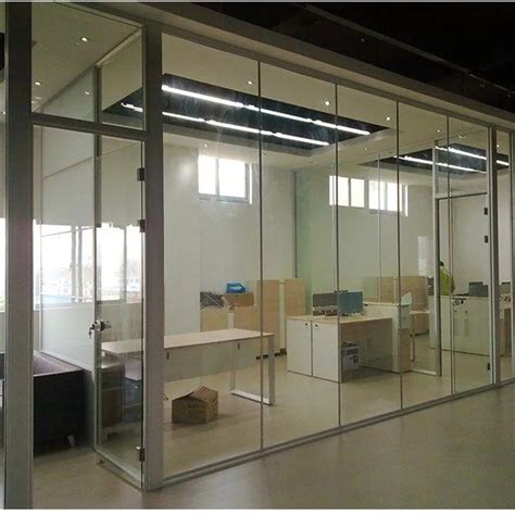 Customization Aluminium Frame Office Glass Partition Office Glass Wall