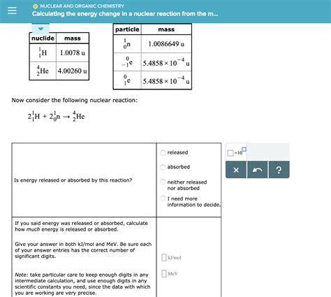 O NUCLEAR AND ORGANIC CHEMISTRY Calculating The Chegg