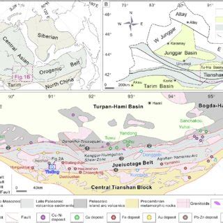 A Simplified Map Of The CAOB B Tectonic Framework Of Northern