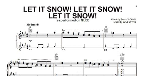 Let It Snow Let It Snow Let It Snow Piano Vocal And Guitar Chords Right Hand Melody