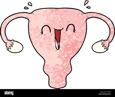 Cartoon Happy Uterus Stock Vector Image And Art Alamy