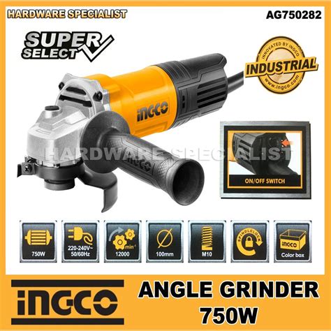 Ingco Combo Pack Angle Grinder W Ag And Impact Drill W