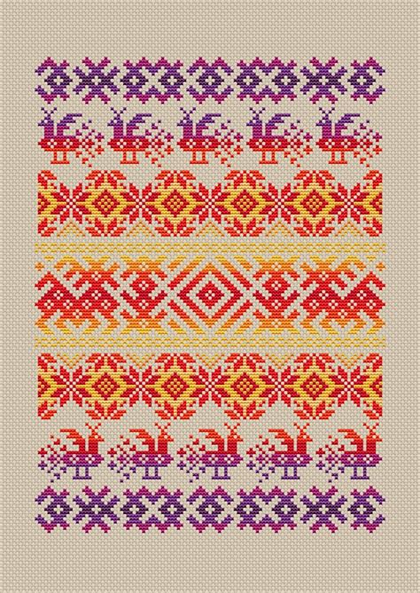 Russian cross stitch pattern Folk Russian ornament cross | Etsy