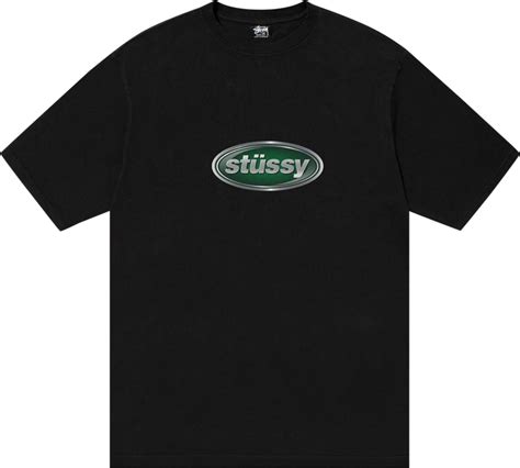 Buy Stussy Emblem Pigment Dyed Tee Black 1905013 Blac Goat