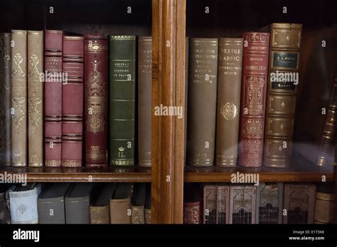 historic old books in a old library Stock Photo - Alamy