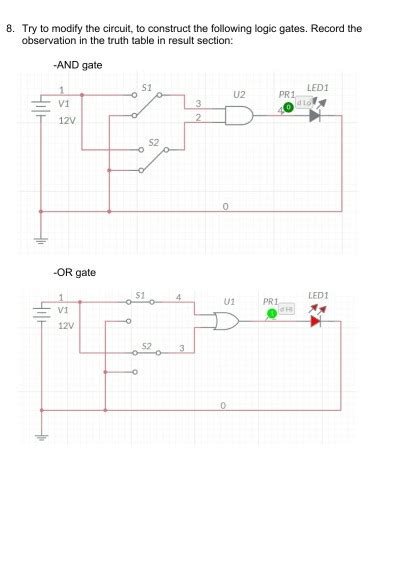 Logic Gates Truth Table Exercises