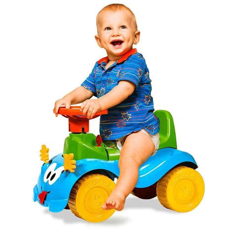 Carrinho De Passeio Infantil Totokinha Bolinha Azul Cardoso Toys