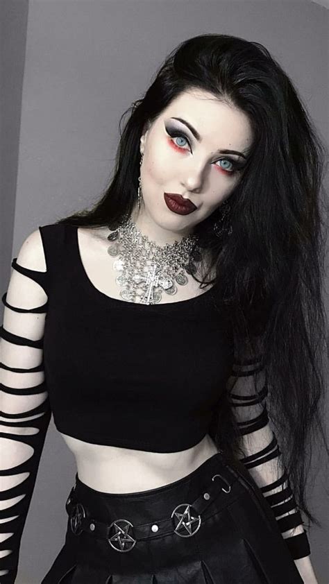 Pin By Spiro Sousanis On Kristiana Goth Look Rockstar Style Goth Women