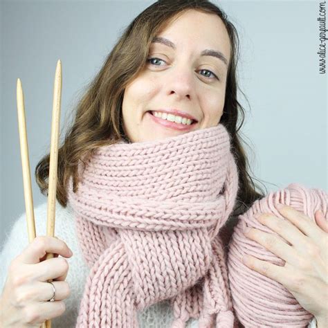 Tuto Echarpe cotes 1x1 tricot pour débutant DIY par Alice Gerfault