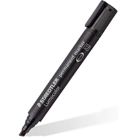 Marqueur Permanent Lumocolor Staedtler Biseaute Mm Mm Noir