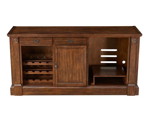 Monticello Back Bar Distressed Walnut Eci Furniture Furniture Cart