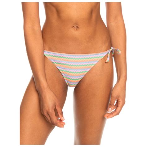 Roxy Wavy Stripe Cheeky Tie Side Parte Inferior De Bikini Mujer