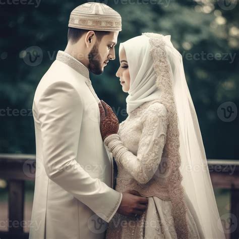 Romantic Muslim Wedding Couples