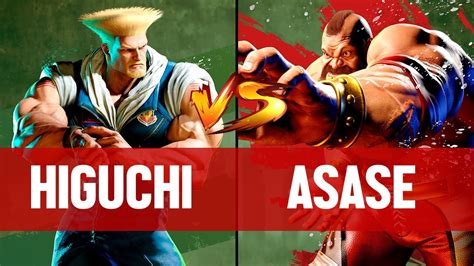 SF6HIGUCHI GUILE Vs ASASE ZANGIEF Street Fighter 6 High Level