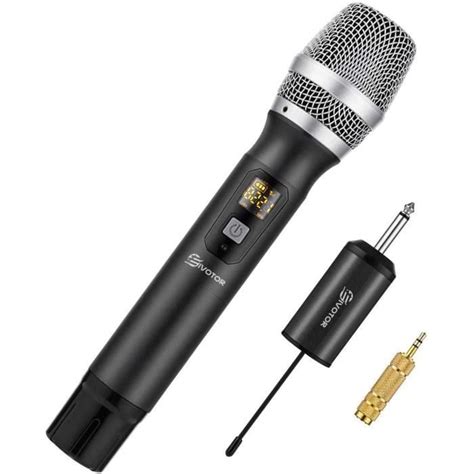 MICRO DYNAMIQUE Microphone Sans Fil Micro De Poche Portable 25 Canaux