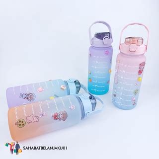 Jual Botol Minum 2 Liter Viral Botol Minum Tumbler Sedotan Botol Minum