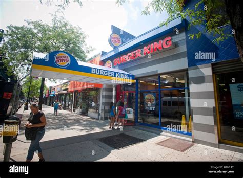 A Burger King Fast Food Restaurant In The New York Borough Of The Bronx