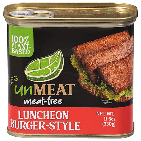 Unmeat Luncheon Meat Free Burger Style Oz Shop Hames Corporation