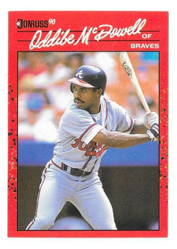 ODDIBE McDOWELL ATLANTA BRAVES 340 DONRUSS NM MT 1990 EBay