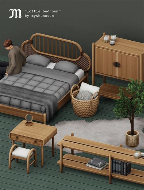 Lottie Bedroom Myshunosun Sims Bedroom Sims Sims House Design