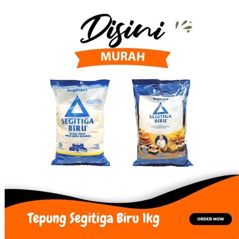 Jual Tepung Terigu Segitiga Biru 1kg Shopee Indonesia