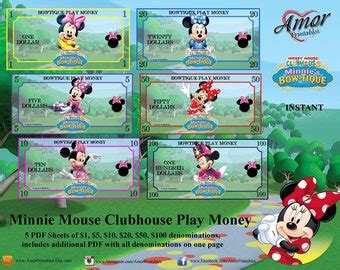 Disney Princess Play Money Party Printables Printable | Etsy