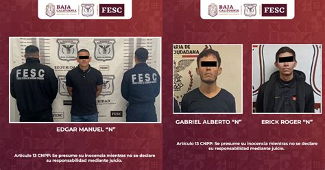 Captura Fesc A Cuatro Presuntos Delincuentes Con Rdenes De Aprehensi N