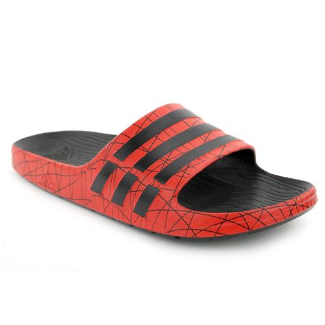 Adidas Duramo Slide Xtra Blackelectric Red Sandals Flip Flops G96417